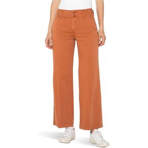Women's High-Rise Cinch Waist Wide Leg Pants in Kuwait
