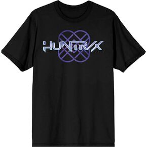 تي شيرت بشعار Kpop Demon Hunters Huntrix على تي شيرت أسود بأكمام قصيرة للبالغين in Saudi Arabia