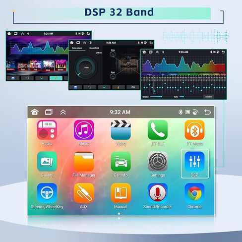 4+64G Inefala for Mazda 2 2007-2014 Android 13 Carplay Stereo with Wireless Carplay Android Auto Head Unit, 9 Inch Touch Screen Car Radio GPS BT5.0 WiFi FM/RDS EQ Mirror Link SWC Backup Camera MIC in Saudi Arabia