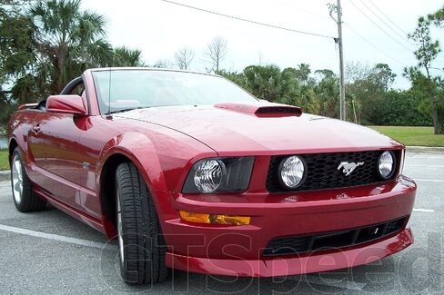 [GT-Speed] متوافق/بديل للشفة الأمامية ذات المصد الأمامي CV Type-2 Style PU Front Lip، 2005 2006 2007 2008 2009 Ford Mustang GT Bumper فقط (غير متوافق مع المصد الأساسي) in Saudi Arabia