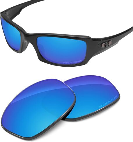 عدسات الأداء المتوافقة مع Oakley Fives Squared OO9238 | خمسات مربعة مقاس آسيوي (AF) OO9214 مستقطبة محفورة in Kuwait