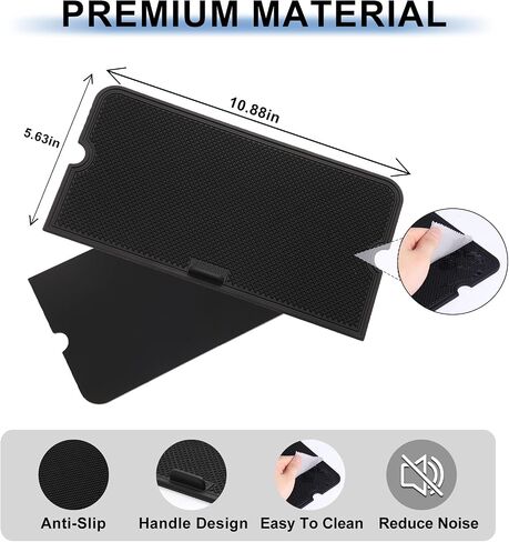 Center Console Compartment Cover for Ford F150 Accessories 2021-2024 2025/Lightning XLT 2022-2025 Interior Hidden Panel Secret Pocket Lid USB Hole (Fits into The Open Pocket in Front of The Shifter) in Saudi Arabia