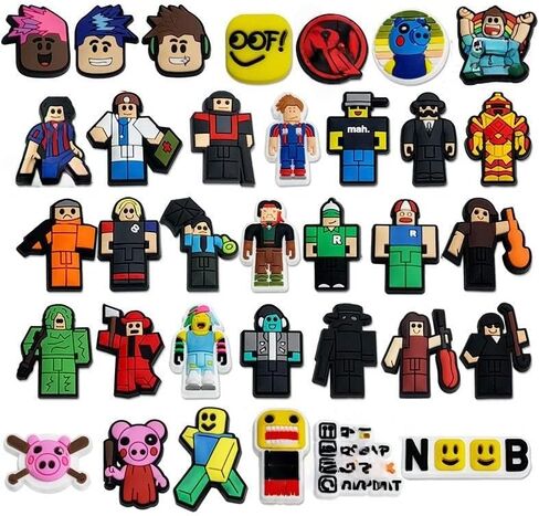 34pcs Video Game Shoe Charms for Men, Women, Boys, Girls in Saudi Arabia