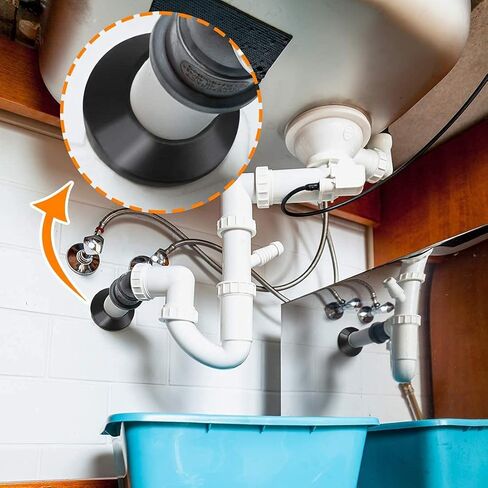 Wall Split Flange Toilet Pipe Flange Cover 28mm/1.1inch,Plumbing Cover Self Adhesive Wall mounted Kitchen Split Flange Escutcheon Plates ABS Square Water Pipe Decorative Cover White 2Pcs in Kuwait