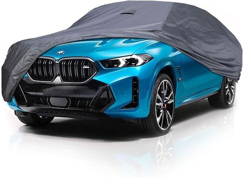 غطاء سيارة USCarCover Supreme SUV لسيارة BMW X6 2009-2023 SUV 4 أبواب xDrive35i X6 M لجميع الأحوال الجوية مقاوم للماء تغطية كاملة للغبار والشمس والثلج والمطر وحماية البرد في الهواء الطلق / داخلي in Saudi Arabia