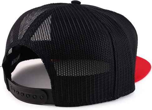 Armycrew Oversize XXL NASA Insignia Logo Patch Flatbill Mesh Snapback Cap in Saudi Arabia