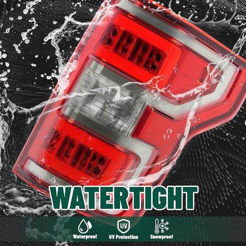 KUAFU Tail Light Assembly Compatible with 2014-2018 Chevy Chevrolet Silverado 1500 2500HD 3500HD GMC Sierra 3500HD Dually Model Brake Lamp Passenger Right Side w/o Bulb Red Lens Chrome Housing Plastic in Saudi Arabia