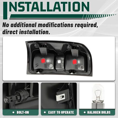 KUAFU Tail Light Assembly Compatible with 2014-2018 Chevy Chevrolet Silverado 1500 2500HD 3500HD GMC Sierra 3500HD Dually Model Brake Lamp Passenger Right Side w/o Bulb Red Lens Chrome Housing Plastic in Saudi Arabia