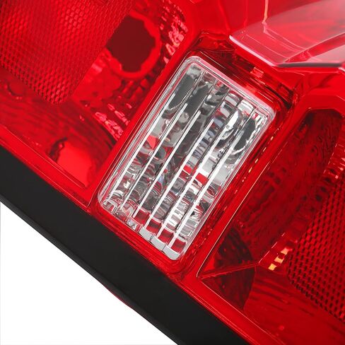 KUAFU Tail Light Assembly Compatible with 2014-2018 Chevy Chevrolet Silverado 1500 2500HD 3500HD GMC Sierra 3500HD Dually Model Brake Lamp Passenger Right Side w/o Bulb Red Lens Chrome Housing Plastic in Saudi Arabia