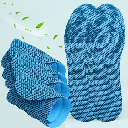 3Pairs Cuttable Sports Insole Thickened Soft Elastic Shoe Pads Women and Men Memory Sponge Insoles (Gray,45-46) in Saudi Arabia