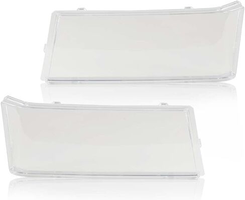 G-PLUS Front Headlight Lens Cover Compatible with Chevy Silverado 1500/2500HD/3500HD 2007 2008 2009 2010 2011 2012 2013 Clear Lens, Left & Right Side in Saudi Arabia