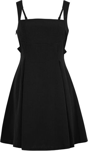 Cocktail Dresses for Women Square Neck Sleeveless Adjustable Straps Birthday Party Club Sexy Mini Dress in Saudi Arabia