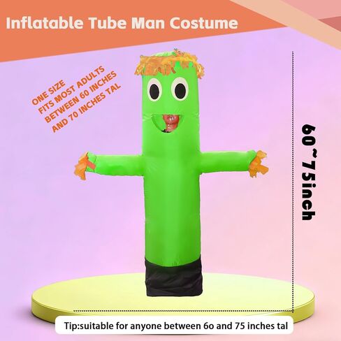 Inflatable Tube Man Costume,Inflatable Costumes for Adult,Wacky Wavy Arm Guy Funny Halloween Costume for Adults in Saudi Arabia