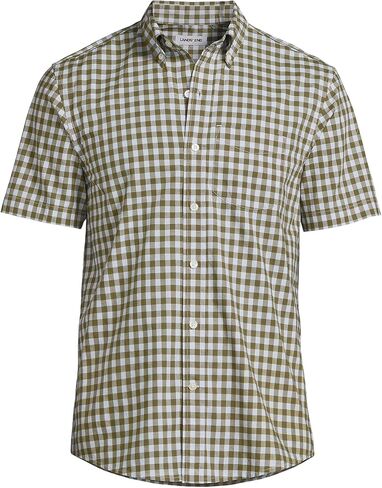Lands' End Men's Short Sleeve Essential Lightweight Poplin in Saudi Arabia