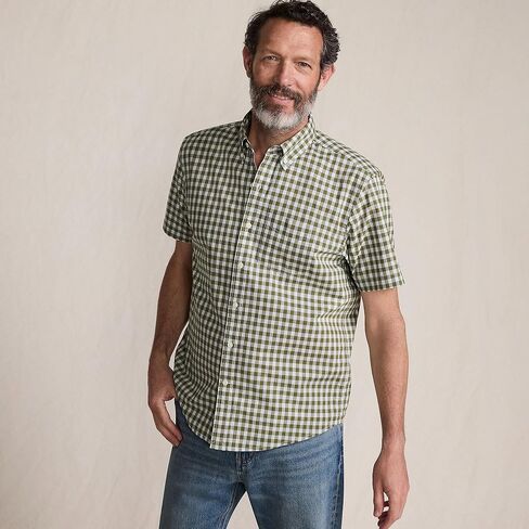 Lands' End Men's Short Sleeve Essential Lightweight Poplin in Saudi Arabia