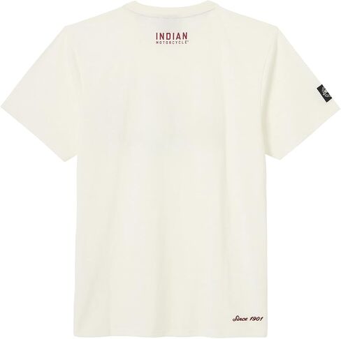 Indian Motorcycle Men's Headdress Printed T-Shirt, White - 2865715 in Saudi Arabia