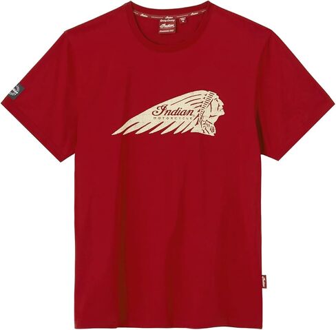 Indian Motorcycle Men's Distressed Headdress T-Shirt, Red - 2865709 in Kuwait