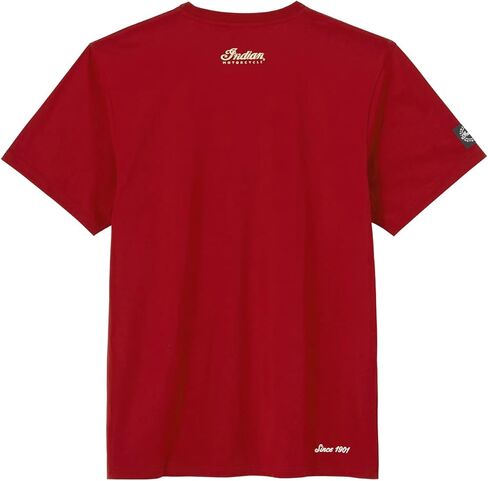 Indian Motorcycle Men's Distressed Headdress T-Shirt, Red - 2865709 in Kuwait