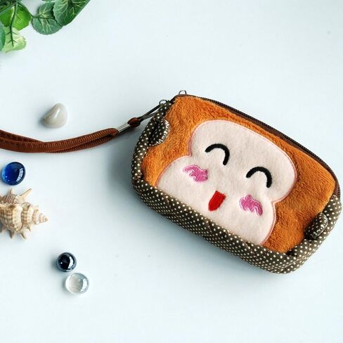 Blancho Bedding [Happy Monkey] Embroidered Applique Wallet Purse Pouch(5.9 * 3.7 * 1.1) in Saudi Arabia