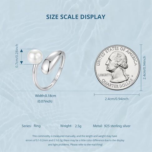 VOROCO 925 Sterling Silver Adjustable Rings Trendy Retro Unique Cat Octopus Pearl Flower Open Ring For Women Jewelry Gift in Kuwait