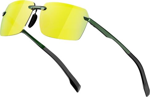 ATTCL Men's Polarized Sunglasses, UV400 Protection, Square Metal Shades for Street, Beach, Vacation in Saudi Arabia