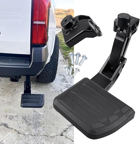 خطوة الباب الخلفي للسرير الخلفي متوافقة مع Toyota Tacoma Tacoma 2024 2025 شاحنة قابلة للطي خطوة الباب الخلفي المصد القابل للسحب (PT392-35920) in Kuwait