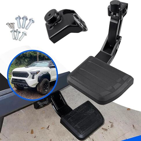 خطوة الباب الخلفي للسرير الخلفي متوافقة مع Toyota Tacoma Tacoma 2024 2025 شاحنة قابلة للطي خطوة الباب الخلفي المصد القابل للسحب (PT392-35920) in Kuwait