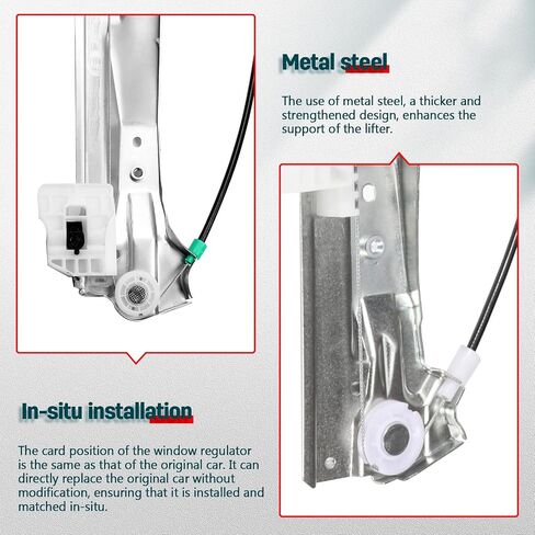 FINDAUTO Power Window Regulator Front Left Driver Side fit for 2008-2016 for Chrysler Town and Country 749-508 Window Regulator Assembly Without Motor in Saudi Arabia