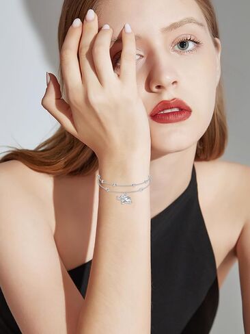 Ankle Bracelets for Women 925 Sterling Silver Layered Sea Turtles/Elephant/Wave Anklet Animal Bracelet Summer Ocean Beach Jewelry Mothers Day Gifts for Women in Kuwait