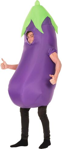 Morph Eggplant Costume Adult, Inflatable Eggplant Costume, Halloween Costumes for Men, Halloween Costumes for Adults in Saudi Arabia