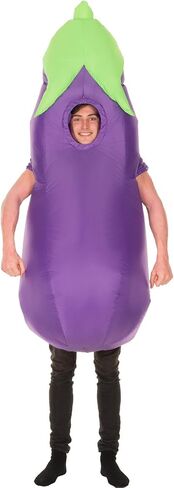 Morph Eggplant Costume Adult, Inflatable Eggplant Costume, Halloween Costumes for Men, Halloween Costumes for Adults in Saudi Arabia