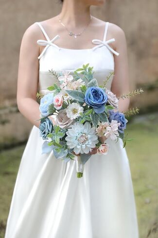 Artificial Flowers, Forest Green Silk Fake Flowers for DIY Wedding Bridal Bouquets, Wedding Cake Flowers for Table Centerpieces Baby Shower Birthday Party Home Decorations in Saudi Arabia