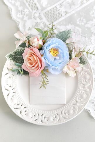 Artificial Flowers, Forest Green Silk Fake Flowers for DIY Wedding Bridal Bouquets, Wedding Cake Flowers for Table Centerpieces Baby Shower Birthday Party Home Decorations in Saudi Arabia