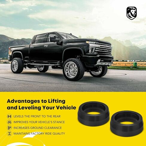 YHTAUTO طقم رفع التسوية الخلفية مقاس 2 بوصة متوافق مع Toyota 4Runner 2003-2022، FJ Cruiser 2007-2014، 4WD/RWD، طقم تسوية تعليق فواصل زنبركية من البولي يوريثين مكون من 2 in Saudi Arabia
