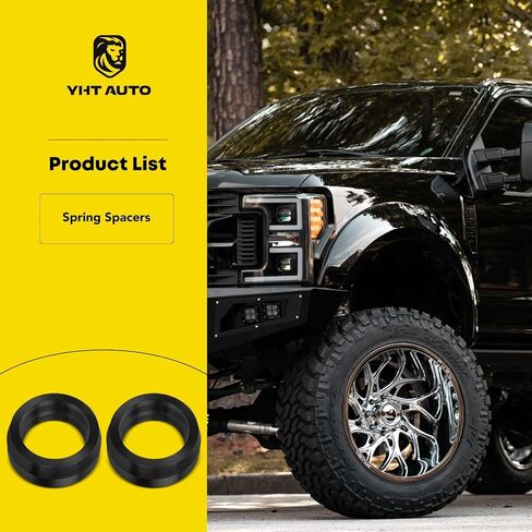 YHTAUTO طقم رفع التسوية الخلفية مقاس 2 بوصة متوافق مع Toyota 4Runner 2003-2022، FJ Cruiser 2007-2014، 4WD/RWD، طقم تسوية تعليق فواصل زنبركية من البولي يوريثين مكون من 2 in Saudi Arabia