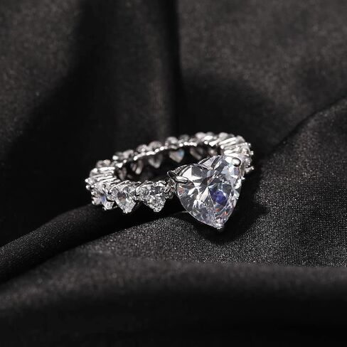14K Gold Heart-Cut Moissanite Ring, Hip-Hop Style Women's Engagement Ring, A Symbol of Love and Commitment in Kuwait