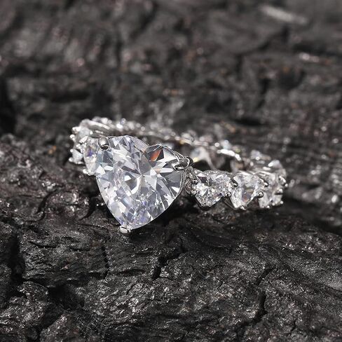 14K Gold Heart-Cut Moissanite Ring, Hip-Hop Style Women's Engagement Ring, A Symbol of Love and Commitment in Kuwait