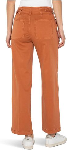 بنطال نسائي ذو خصر عالي وواسع الساق in Kuwait