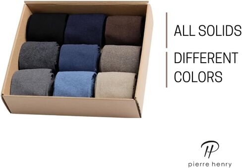 جوارب بيير هنري الرسمية لمنتصف الساق للرجال من 7، 9 إلى 11 in Kuwait