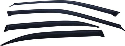 Window Visor Compatible With 1996-2000 Honda Civic, Slim Style Smoke EK2 EK Sun Rain Wind Window Guard Sun Shade Wind Deflector 1.6MM by IKON MOTORSPORTS, 1997 1998 1999 in Saudi Arabia