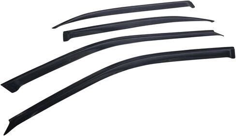 Window Visor Compatible With 1996-2000 Honda Civic, Slim Style Smoke EK2 EK Sun Rain Wind Window Guard Sun Shade Wind Deflector 1.6MM by IKON MOTORSPORTS, 1997 1998 1999 in Saudi Arabia