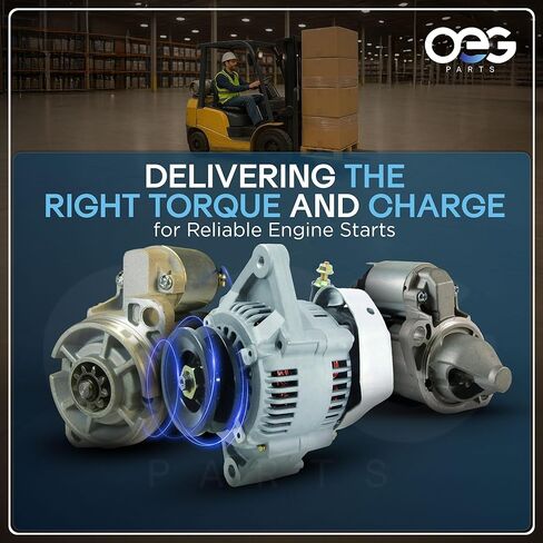 OEG Parts New Starter Compatible with Nissan Lift Truck QGF02 EGH CEGH AEH 1975 1976, CEF CQF 1975-81, RGH02 NH02 1982-2003, F02 F01 1982-1997, H02 H01 1986-1992 M3T21781 23300-42L13 M002T32281 in Saudi Arabia