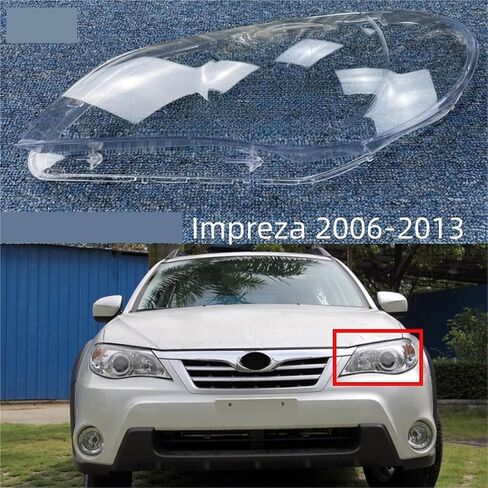 Compatible for Subaru Impreza 2006 2007 2008 2009 2010 2011 2012 2013 Car Headlight Lens Glass Lampcover Cover Lampshade Shell(Right-B) in Saudi Arabia
