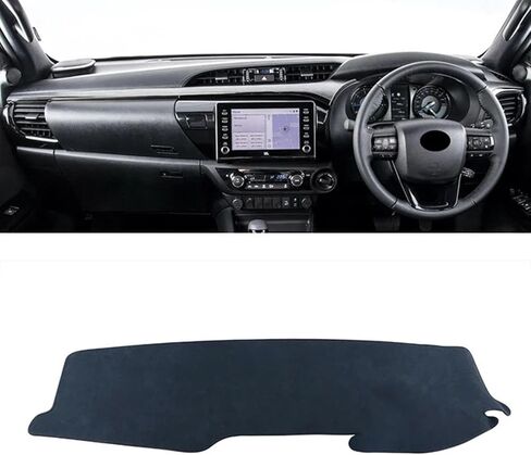 Car Dashboard Mat,Fit for Toyota Hilux VIGO SR5 SR AN120 AN130 2015-2020 2021 2022 2023 Carpets Anti-UV Car Cover, Left Hand Drive in Saudi Arabia