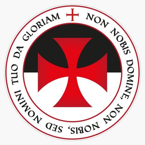 Vision Signs The Knights Templar Cross Christian Crusader Seal Motto Tee Sticker Bumper Sticker Vinyl Decal 5inch in Saudi Arabia