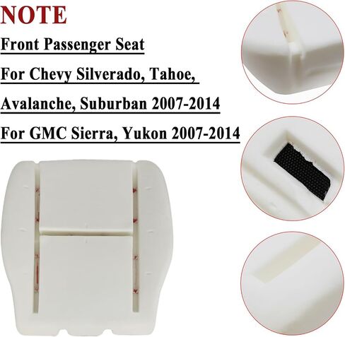 NLQR Driver and Passenger Side Bottom and Top Replacement Seat Covers Tan & Driver Bottom Foam Cushion Compatible with Chevy Silverado Tahoe Suburban Avalanche GMC Sierra Yukon 2007-2014 in Saudi Arabia