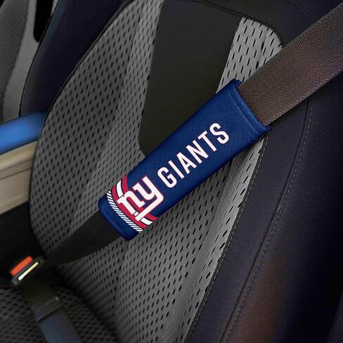FANMATS 32107 New York Giants Team Color Rally Seatbelt Pad - 2 Pieces in Saudi Arabia