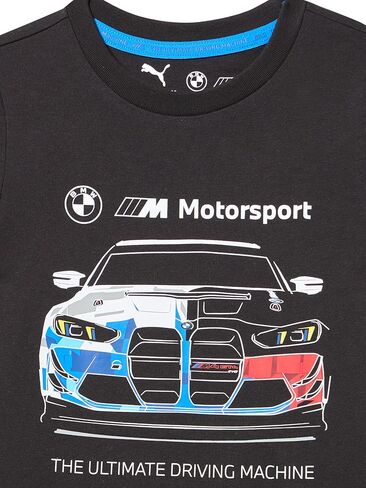 PUMA Unisex Kid's BMW M Motorsport Graphic T-Shirt, Black Car AH25 in Saudi Arabia
