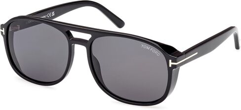 Tom Ford ROSCO FT 1022 Shiny Black/Grey 58/16/140 unisex Sunglasses in Saudi Arabia