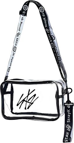 SK-Z Lightstick Storage Bag, Transparent Cross Body Concert Bag, Stylish Travel Messenger Shoulder Bag for Stray Fans in Saudi Arabia